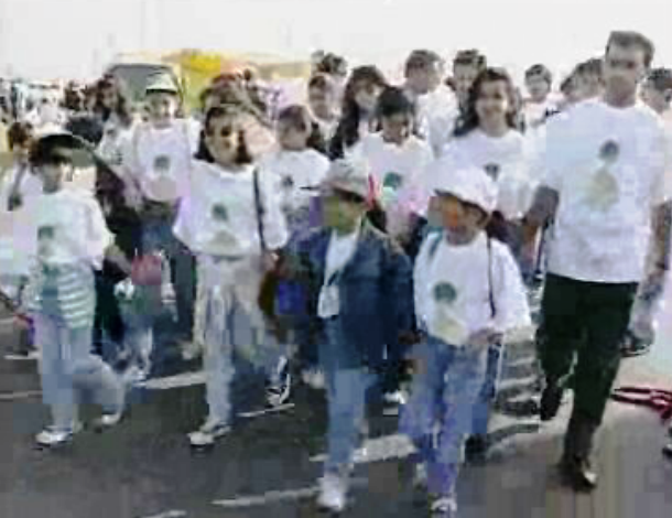 Marcha de apoio a crianças desfavorecidas