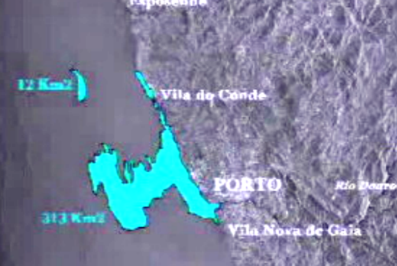 Mancha de crude provocada pelo “Cercal”