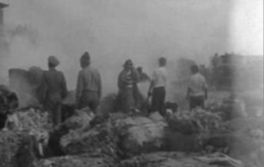 Rescaldo do incêndio na Quinta do Castelo Picão em Lisboa