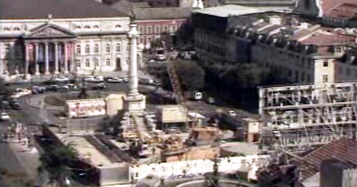 Reparações na Baixa Pombalina