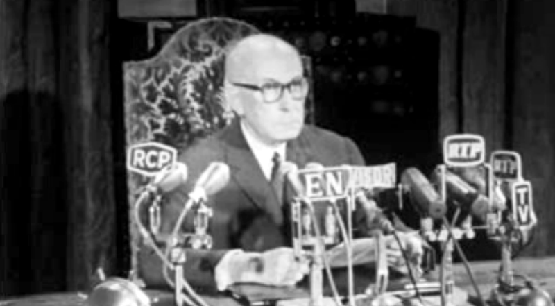 Américo Tomás anuncia exoneração de Salazar