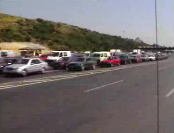 Trânsito no final das férias