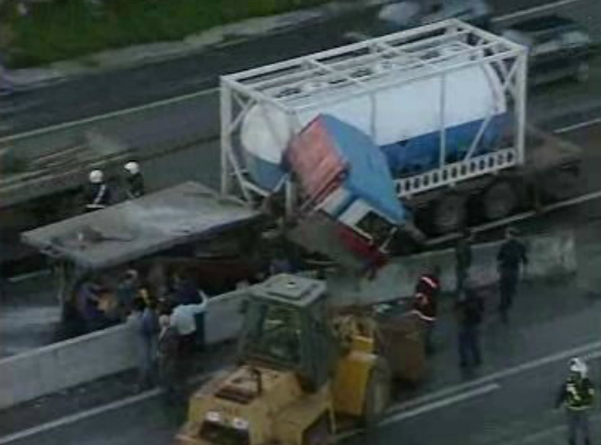 Despiste de camião cisterna