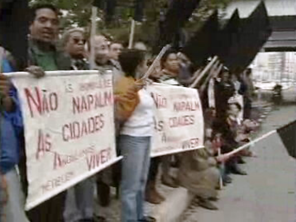 Manifestação de simpatizantes da UNITA