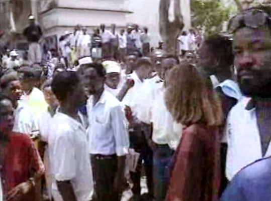 Manifestação de trabalhadores das mesas de voto