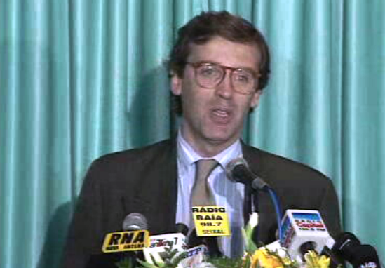 Conferência de imprensa de Luís Nobre Guedes