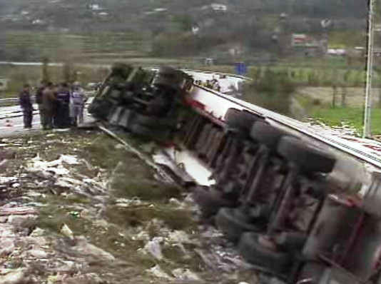 Despiste de camião TIR