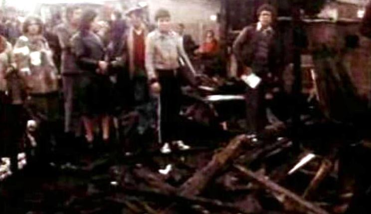 Incêndio num bairro de lata