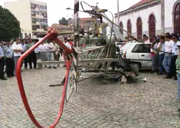 Queda de helicóptero em Braga