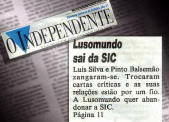 Lusomundo e Jornalgest deixam a SIC