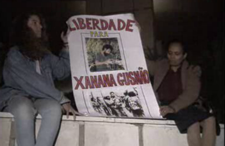 Manifestação pela libertação de Xanana Gusmão