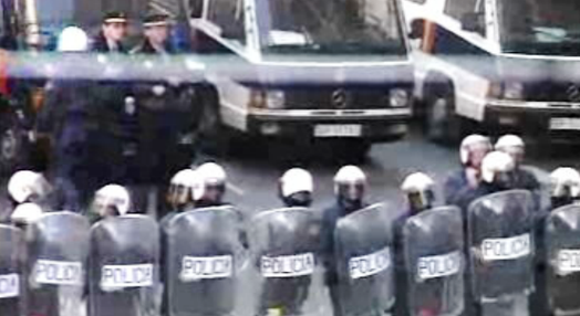 Atuação da polícia espanhola