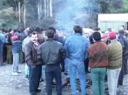Protestos dos mineiros do Pejão