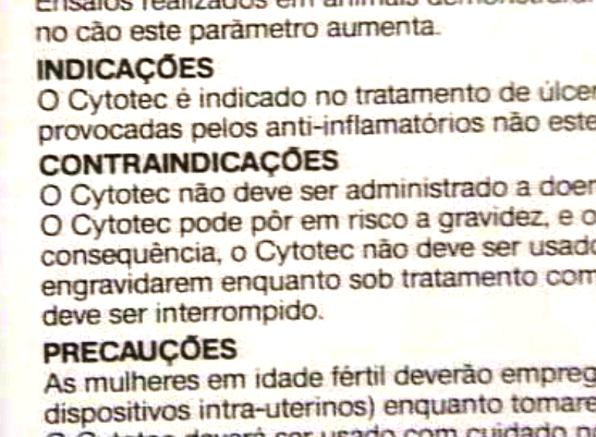 Medicamento que provoca o aborto