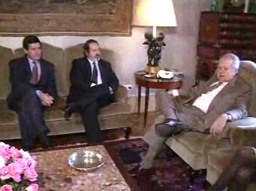 Mário Soares recebe Pacheco Pereira