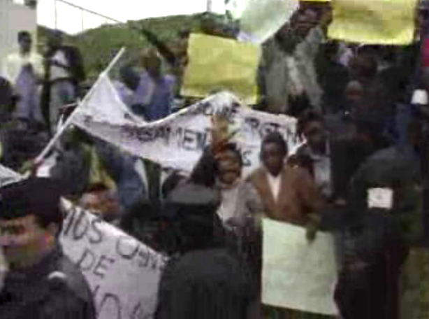 Protesto de bolseiros angolanos