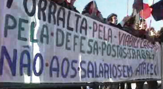 Manifestação de trabalhadores da Torralta