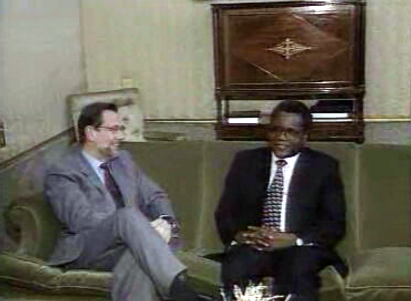 Reunião entre Afonso Dhlakama e Javier Solana