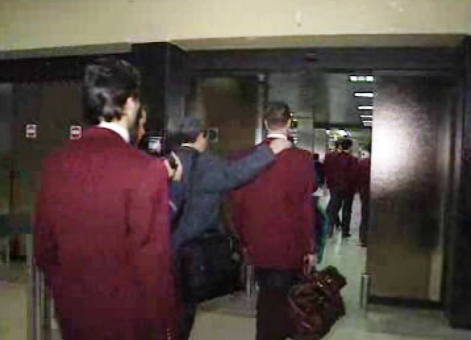 Partida da Seleção Nacional para a Holanda