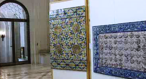 Exposição de azulejo português