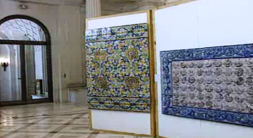 Exposição de azulejo português