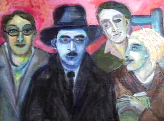 Lao Cordova pinta Fernando Pessoa