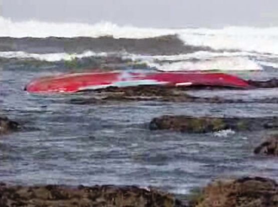 Naufrágio de barco de pesca