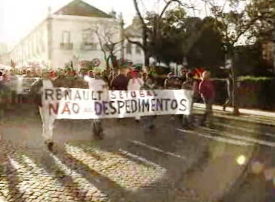 Manifestação de trabalhadores da Renault