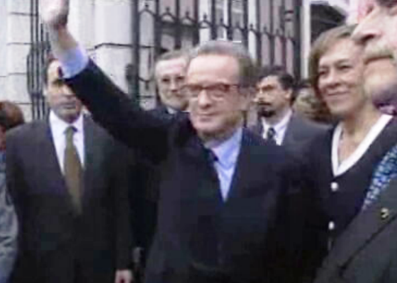 Primeiro dia de Jorge Sampaio como Presidente da República