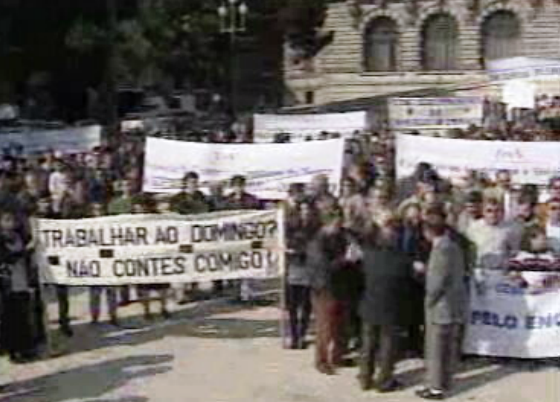 Manifestação dos comerciantes do Norte