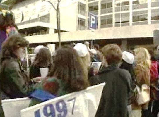 Manifestação de professores contratados