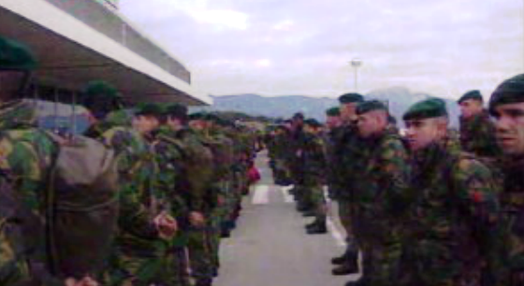 Chegada de tropas portuguesas à Croácia
