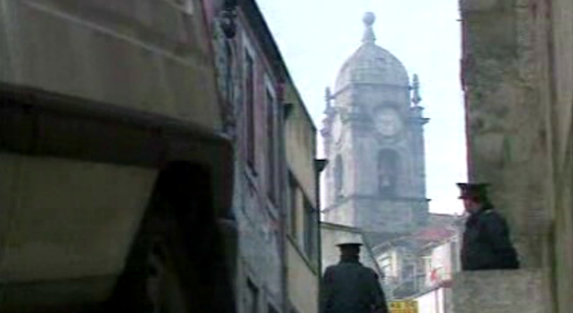 Incêndio no centro histórico do Porto