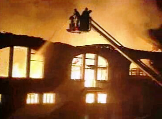 Incêndio em produtora de televisão