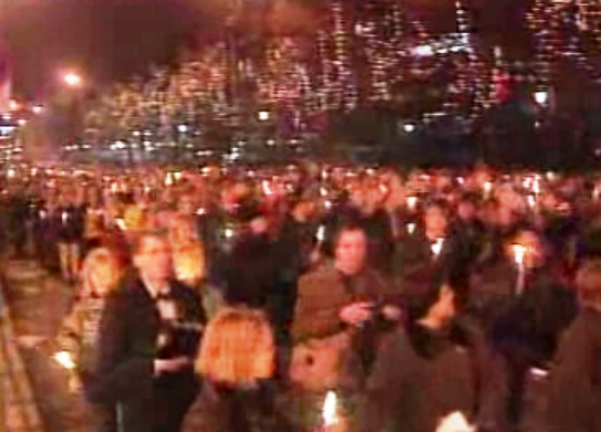 Marcha das Velas em Oslo