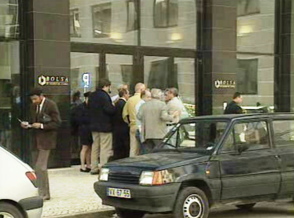 Queda das ações no mercado português