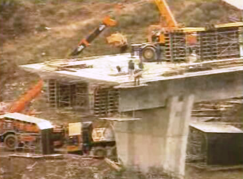 Acidentes na obra da IP4