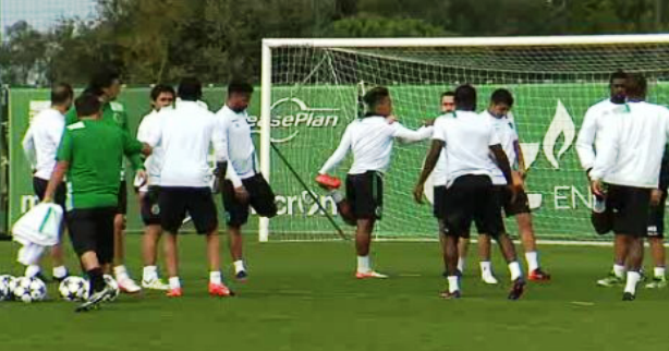 Futebol: treino do Sporting