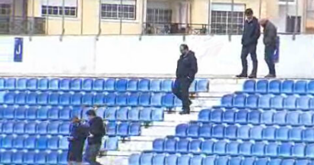 Vistoria à bancada do Estádio do Estoril