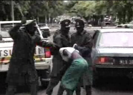 Manifestação em Moçambique