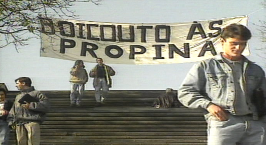 Manifestação de estudantes de Coimbra