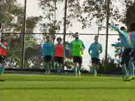 Futebol: treino do União da Madeira