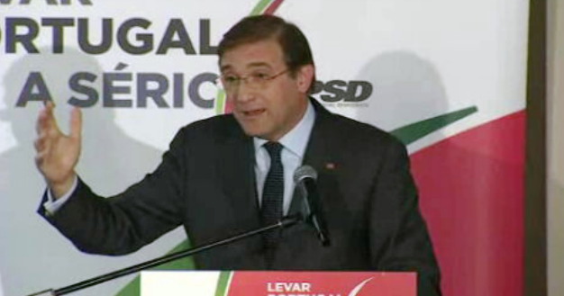 Passos Coelho critica o Governo