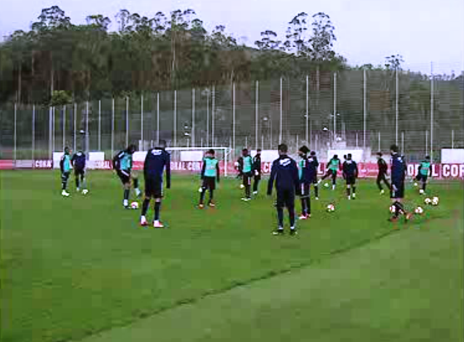 Futebol: treino do Nacional
