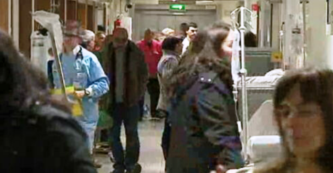 Urgências hospitalares lotadas