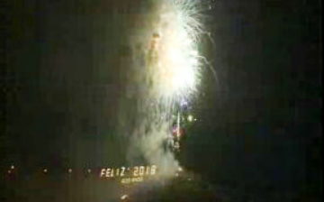 Fogo de artifício no Porto Santo