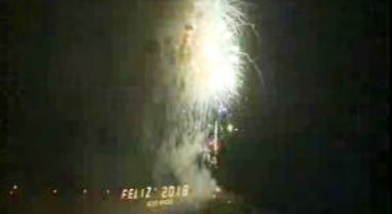 Fogo de artifício no Porto Santo