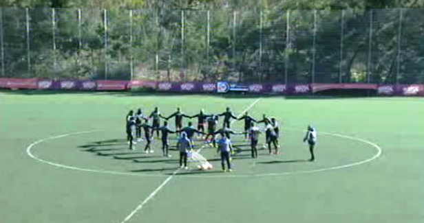 Futebol: treino do Nacional
