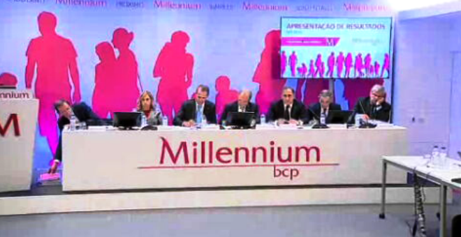 Ações do BCP em queda