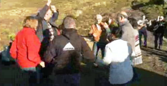 Baile de chamarrita no Pico